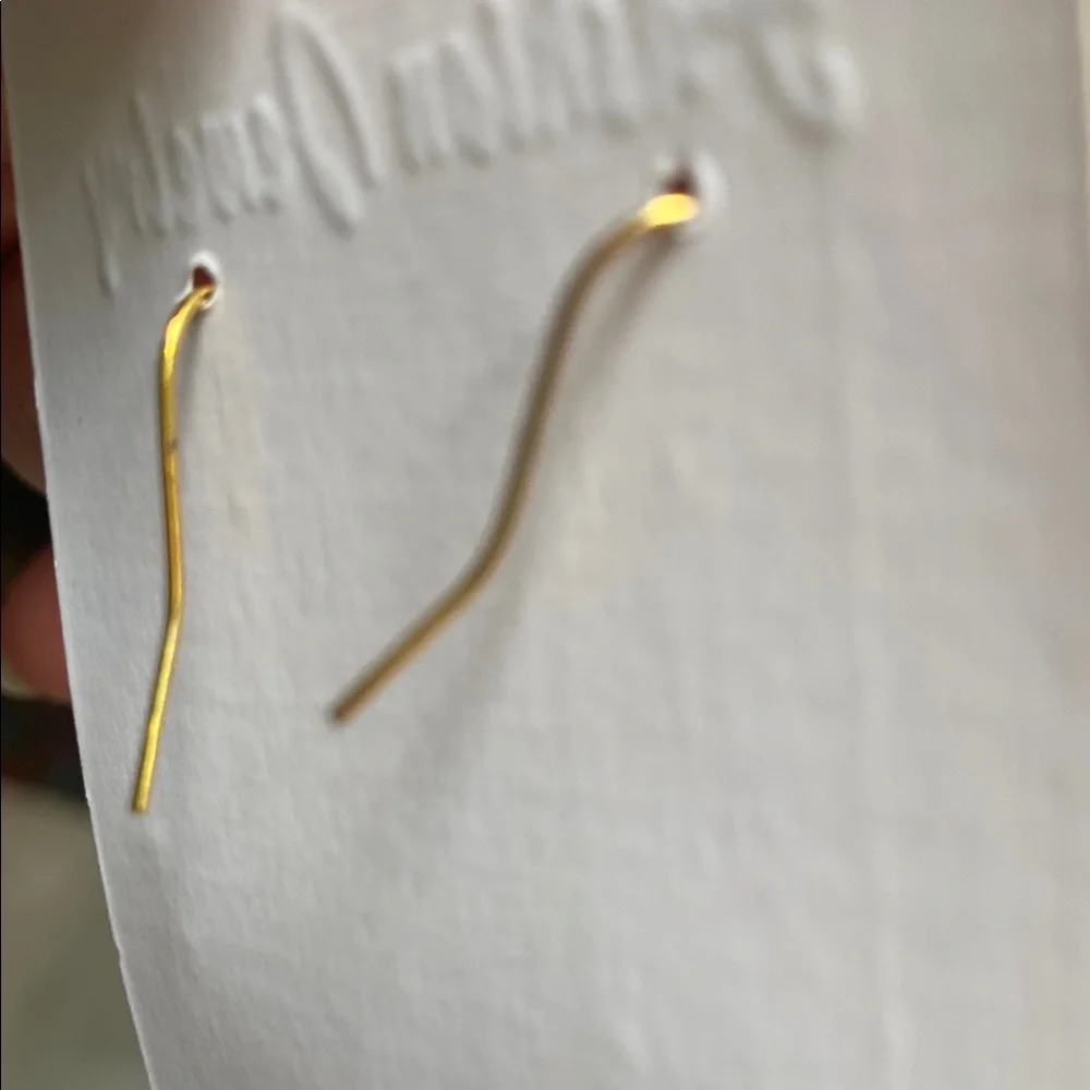 Gold and Blue Unicorn Earrings for Kids